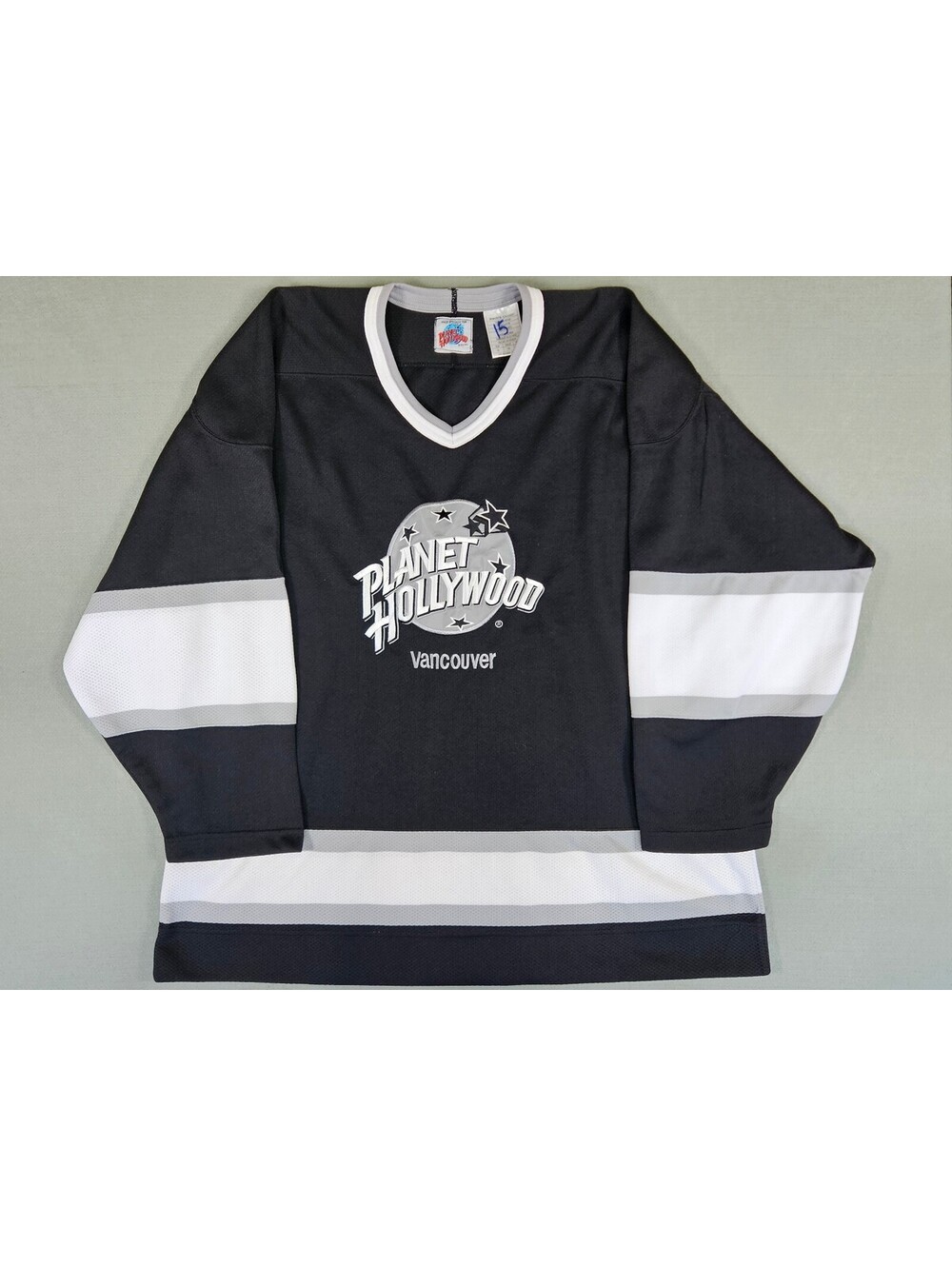 Vintage Planet Hollywood Vancouver Black Mesh HockeyJersey M